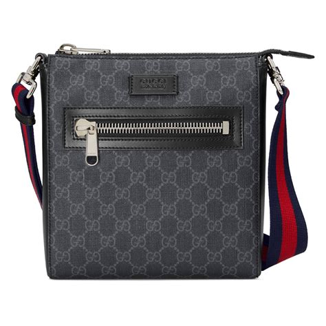 black gucci crossbody monogram purse|gucci black canvas crossbody bag.